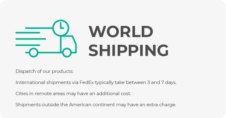 Despacho entre 0 y 2 días hábiles. Podemos despachar el mismo día si la compra es antes de las 10am. Luego del despacho, el correo demora entre 1 y 5 días en llegar a destino. Los envíos internacionales por FedEx tardan entre 3 y 7 días generalmente.